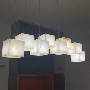Alabaster Box Linear Chandelier-Arialamps