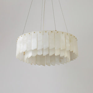 Alabaster Cascade Tiered Chandelier 27.6-Arialamps