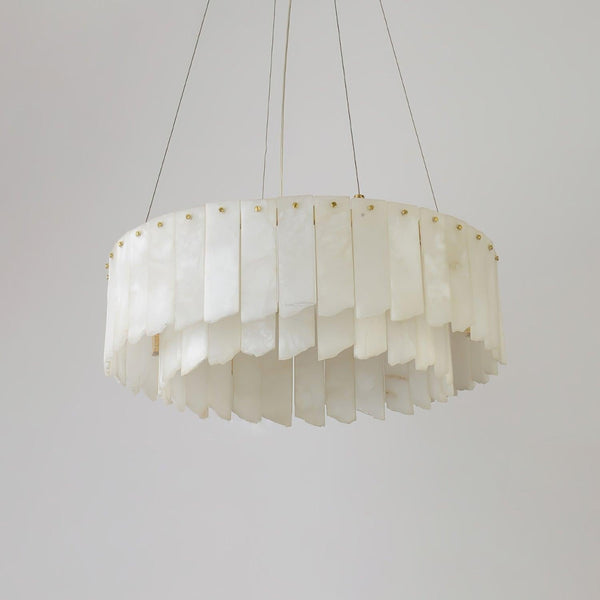 Alabaster Cascade Tiered Chandelier 27.6-Arialamps