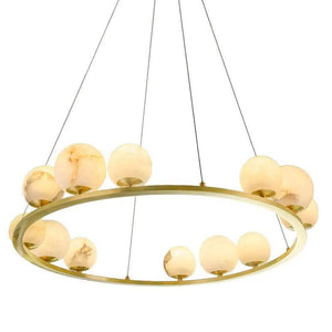 Alabaster Chandeliers Spain Dining Room-Arialamps