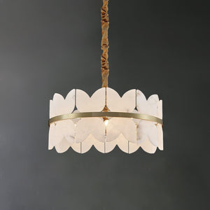 Alabaster Cloudscape Chandelier with 1/2 layer-1 layer 11.8" x H 8.7" / Dia 30cm x H 22cm-Arialamps