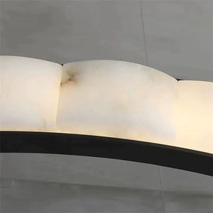 Alabaster Cloudy Chandelier-Chandelier-Arialamps