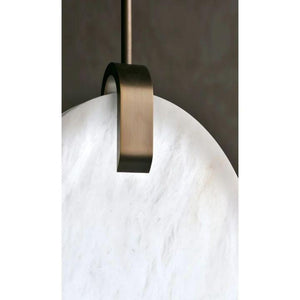 Alabaster Disc Pendant Light-Pendant for living room,Pendant for kitchen,Pendant for bathrooms,Pendant for bedrooms,Pendant for foyer,Pendant for stairways,Pendant for dining room-Arialamps