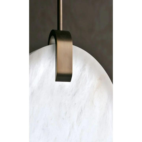 Alabaster Disc Pendant Light-Pendant for living room,Pendant for kitchen,Pendant for bathrooms,Pendant for bedrooms,Pendant for foyer,Pendant for stairways,Pendant for dining room-Arialamps