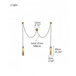 Alabaster Flint 1/2/3/5/7/9/12/15 - Light LED Multi - Drop Pendant - Arialamps