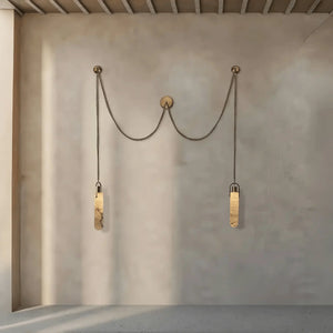 Alabaster Flint 1/2/3/5/7/9/12/15 - Light LED Multi - Drop Pendant - Arialamps