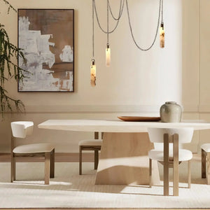 Alabaster Flint 1/2/3/5/7/9/12/15 - Light LED Multi - Drop Pendant - Arialamps