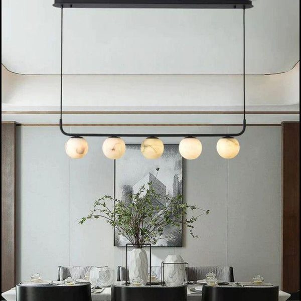 Alabaster Global Linear Chandelier 10.2"H-NORMAL-Arialamps
