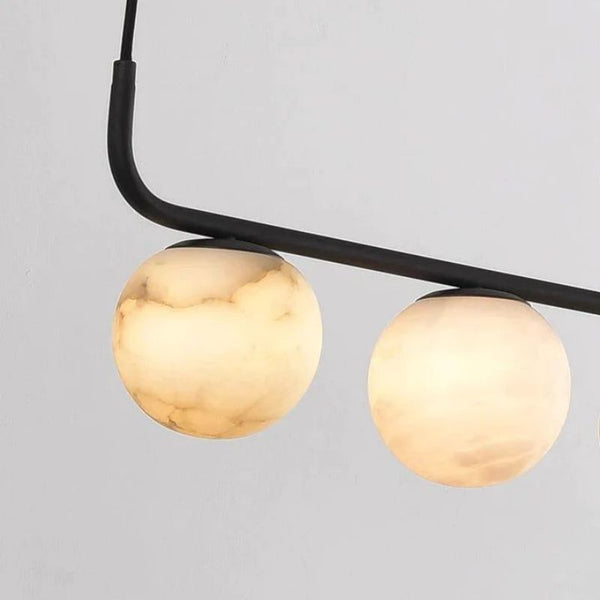 Alabaster Global Linear Chandelier L40"-Chandelier-Arialamps