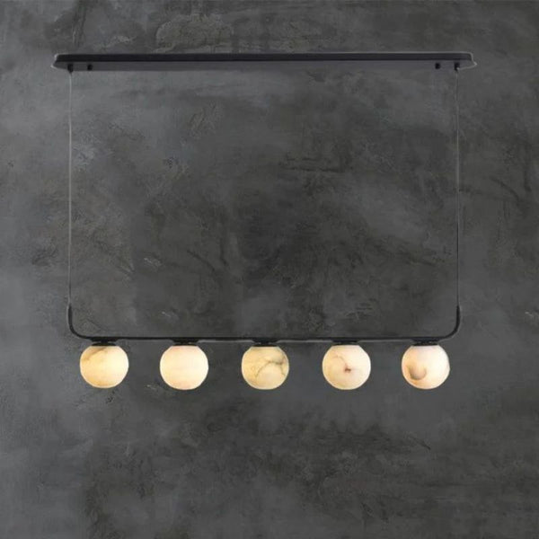 Alabaster Global Linear Chandelier L40"-Chandelier-Arialamps
