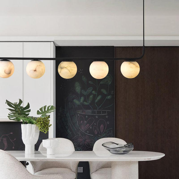 Alabaster Global Linear Pendant Chandelier