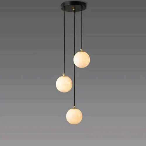 Alabaster Global Wavy Chandelier-chandeliers for dining room,chandeliers for stairways,chandeliers for foyer,chandeliers for bedrooms,chandeliers for kitchen,chandeliers for living room-3 Lights-Arialamps