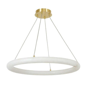 Alabaster Globle Round Chandelier-Arialamps