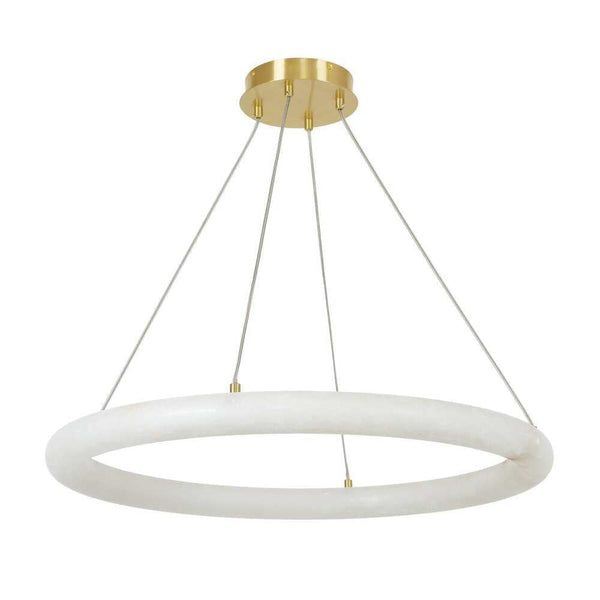 Alabaster Globle Round Chandelier-Arialamps