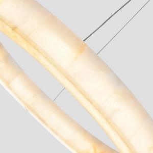 Alabaster Halo Ring Chandelier-chandeliers for dining room,chandeliers for stairways,chandeliers for foyer,chandeliers for bedrooms,chandeliers for kitchen,chandeliers for living room-Arialamps