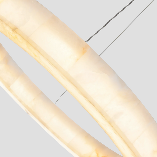 Alabaster Halo Ring Chandelier-chandeliers for dining room,chandeliers for stairways,chandeliers for foyer,chandeliers for bedrooms,chandeliers for kitchen,chandeliers for living room-Arialamps