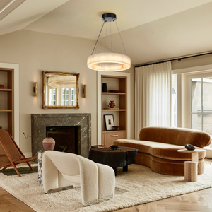 Alabaster Halo Ring Chandelier-chandeliers for dining room,chandeliers for stairways,chandeliers for foyer,chandeliers for bedrooms,chandeliers for kitchen,chandeliers for living room-Arialamps