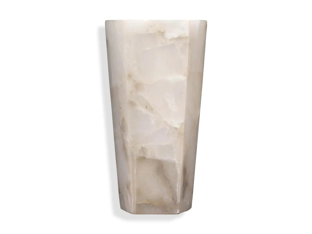 Alabaster Large Hexagonal Sconce-Lighting-Arialamps