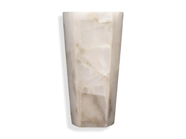 Alabaster Large Hexagonal Sconce-Lighting-Arialamps