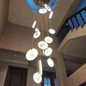 Alabaster Long Staircase Chandelier 5 styles-NORMAL-Arialamps