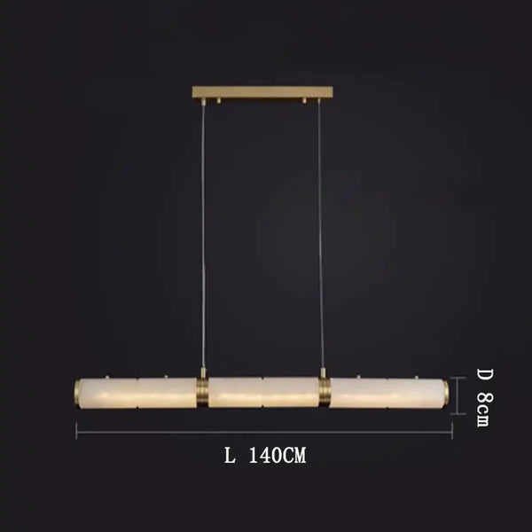Alabaster Magnificence Art Linear Chandelier - Arialamps