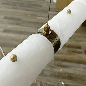 Alabaster Magnificence Art Linear Chandelier - Arialamps