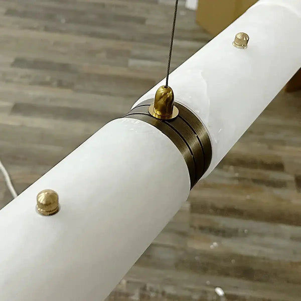 Alabaster Magnificence Art Linear Chandelier - Arialamps