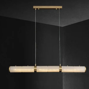 Alabaster Magnificence Art Linear Chandelier - Arialamps