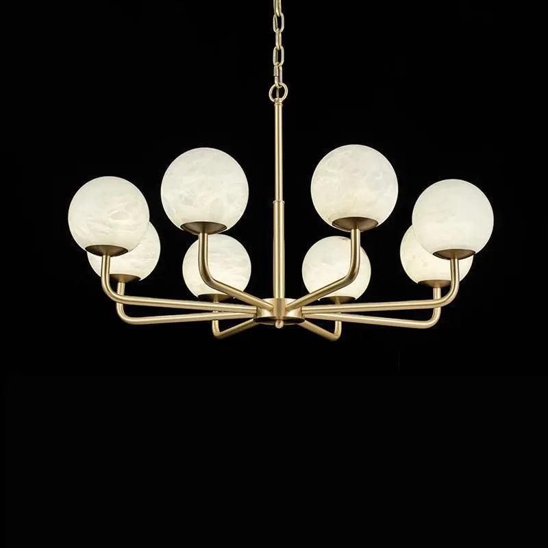 Alabaster Modern Global Dining Chandelier-Arialamps
