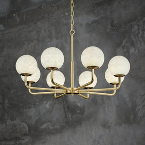 Alabaster Modern Global Dining Chandelier-Arialamps