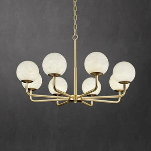 Alabaster Modern Global Dining Chandelier-Arialamps