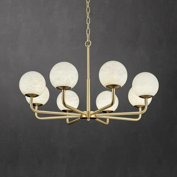 Alabaster Modern Global Dining Chandelier-Arialamps