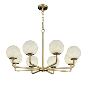Alabaster Modern Global Dining Chandelier-Arialamps