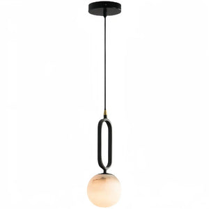 Alabaster Modern Pendant 6"-Pendant Light-Arialamps