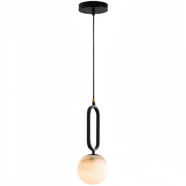 Alabaster Modern Pendant 6"-Pendant Light-Arialamps