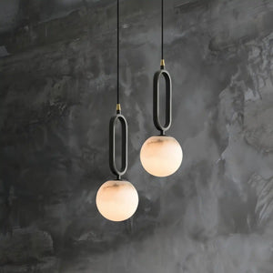 Alabaster Modern Pendant 6"-Pendant Light-Arialamps