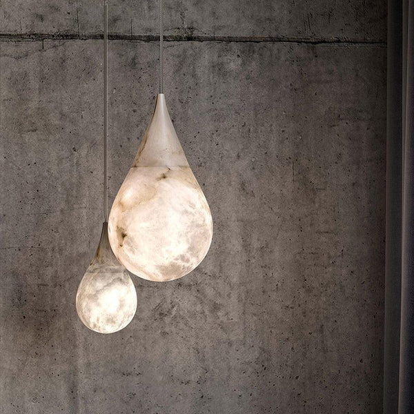 Alabaster Rain Pendant Lighting, Dining Table Pendant-Chandelier-Arialamps