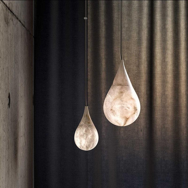 Alabaster Rain Pendant Lighting, Dining Table Pendant-Chandelier-Arialamps