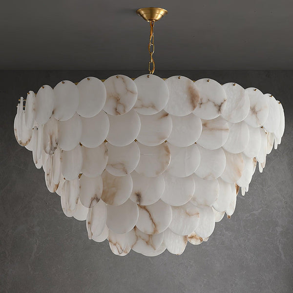 Alabaster Shell Brass Chandelier with 2/3/4/5/6 layer-Arialamps