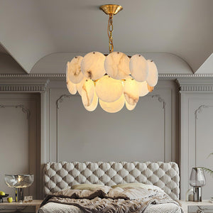 Alabaster Shell Brass Chandelier with 2/3/4/5/6 layer-Arialamps