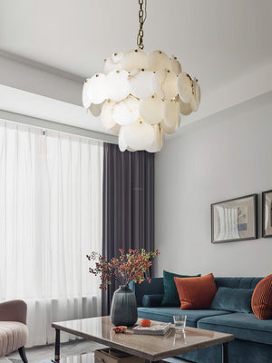 Alabaster Shell Brass Chandelier with 2/3/4/5/6 layer-Arialamps