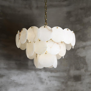 Alabaster Shell Brass Chandelier with 2/3/4/5/6 layer-Arialamps