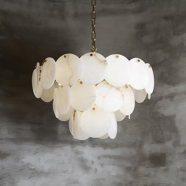 Alabaster Shell Brass Chandelier with 2/3/4/5/6 layer-Arialamps