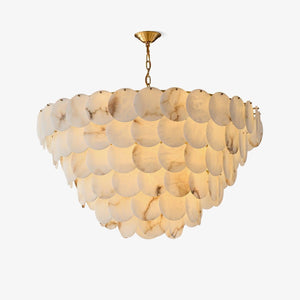 Alabaster Shell Brass Chandelier with 2/3/4/5/6 layer-Arialamps