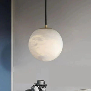 Alabaster Spherical Pendant Light - Arialamps