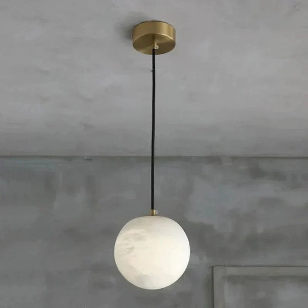 Alabaster Spherical Pendant Light - Arialamps