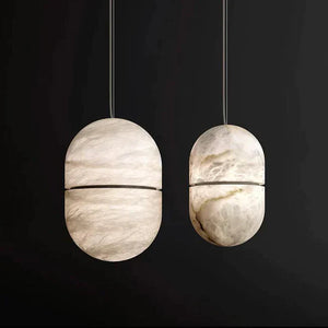 Alabaster Symmetry Pendant Light, Island Mini Pendant Light-Arialamps