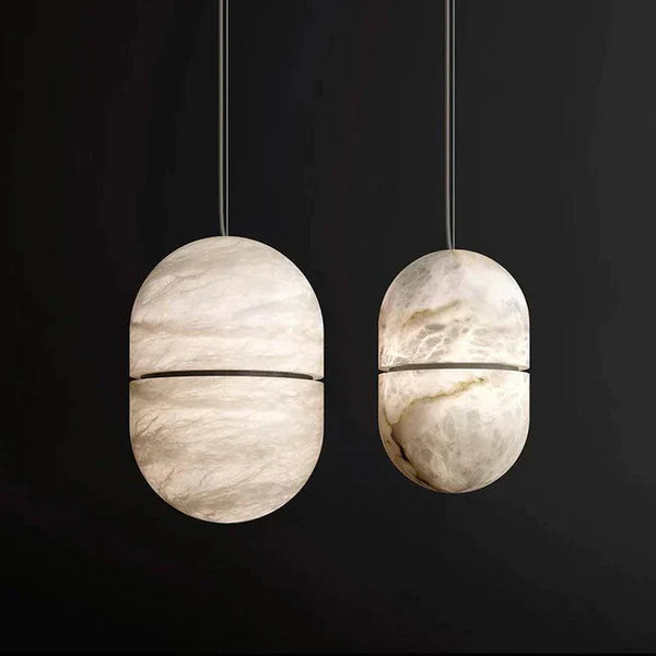 Alabaster Symmetry Pendant Light, Island Mini Pendant Light-Arialamps