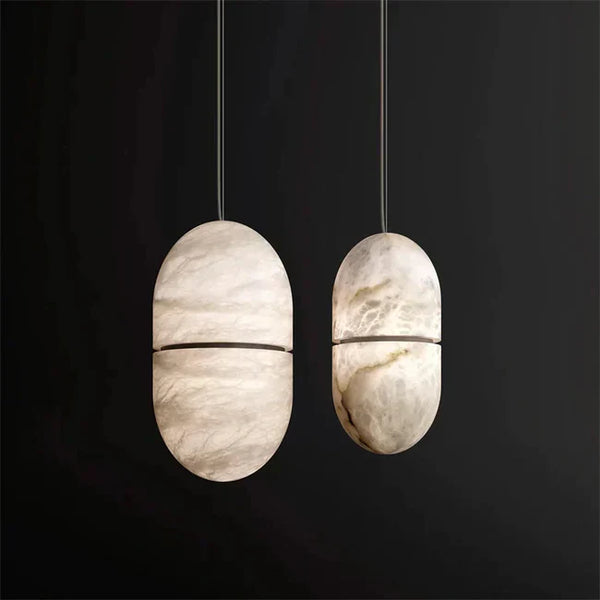 Alabaster Symmetry Pendant Light, Island Mini Pendant Light-Arialamps
