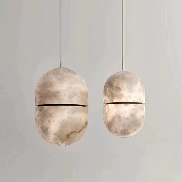 Alabaster Symmetry Pendant Light, Island Mini Pendant Light-Arialamps